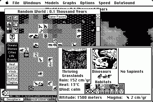 Sim Earth the Living Planet screenshot 3 for Super Nintendo